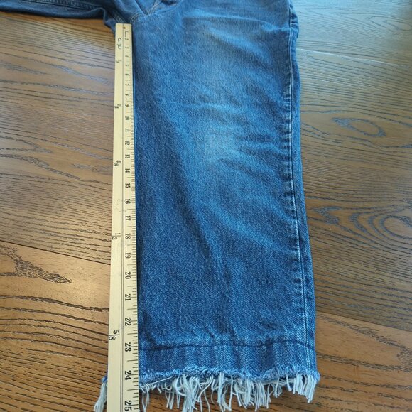 Vintage 90s GAP Blue Jeans Easy Fit 36x28 Button Fly 100% Cotton Denim - Picture 15 of 16